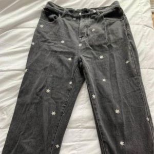 PacSun high rise straight sunflower black jeans
